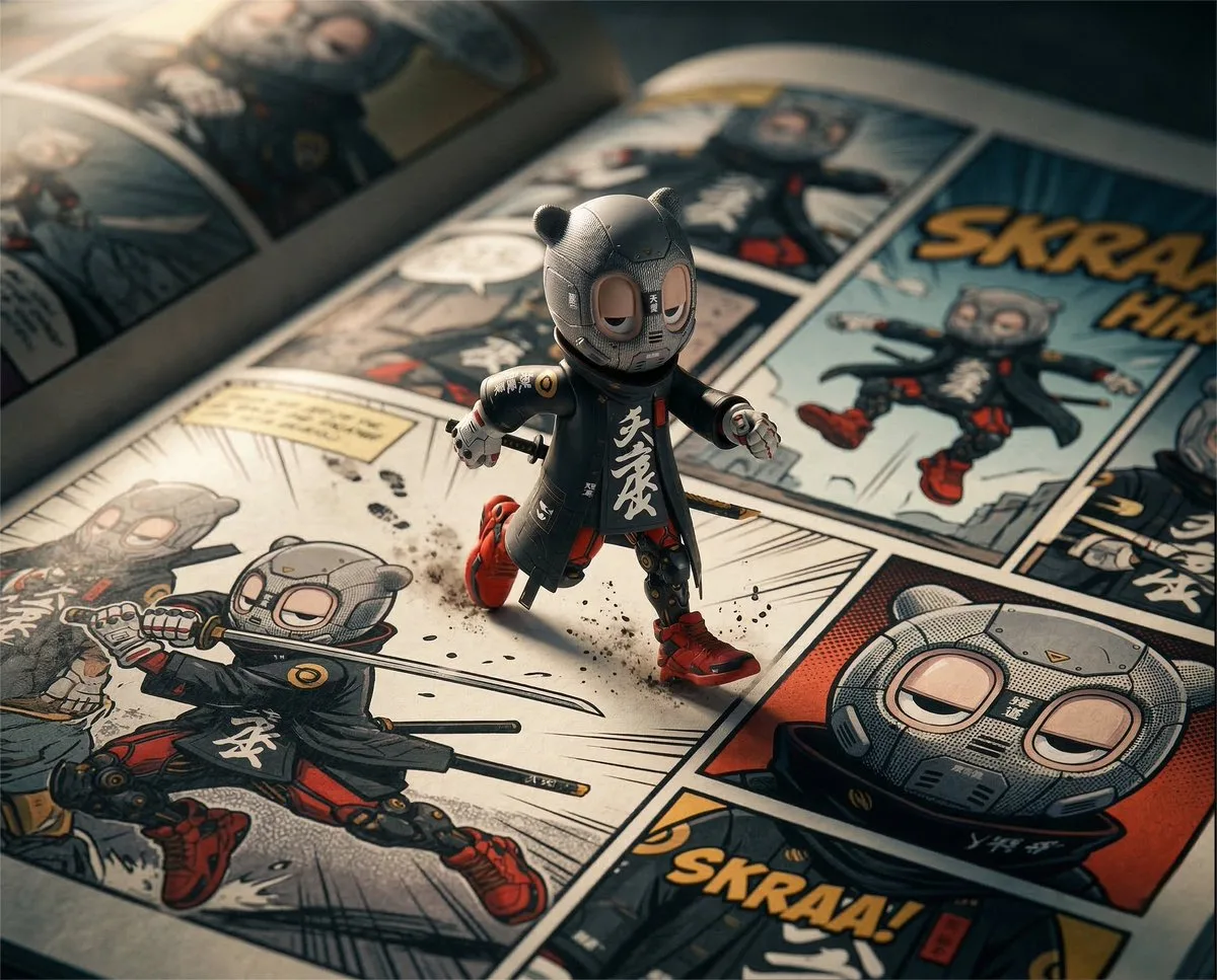 A Signature Cinematic Macro Toy Photography: Character in Comic Book