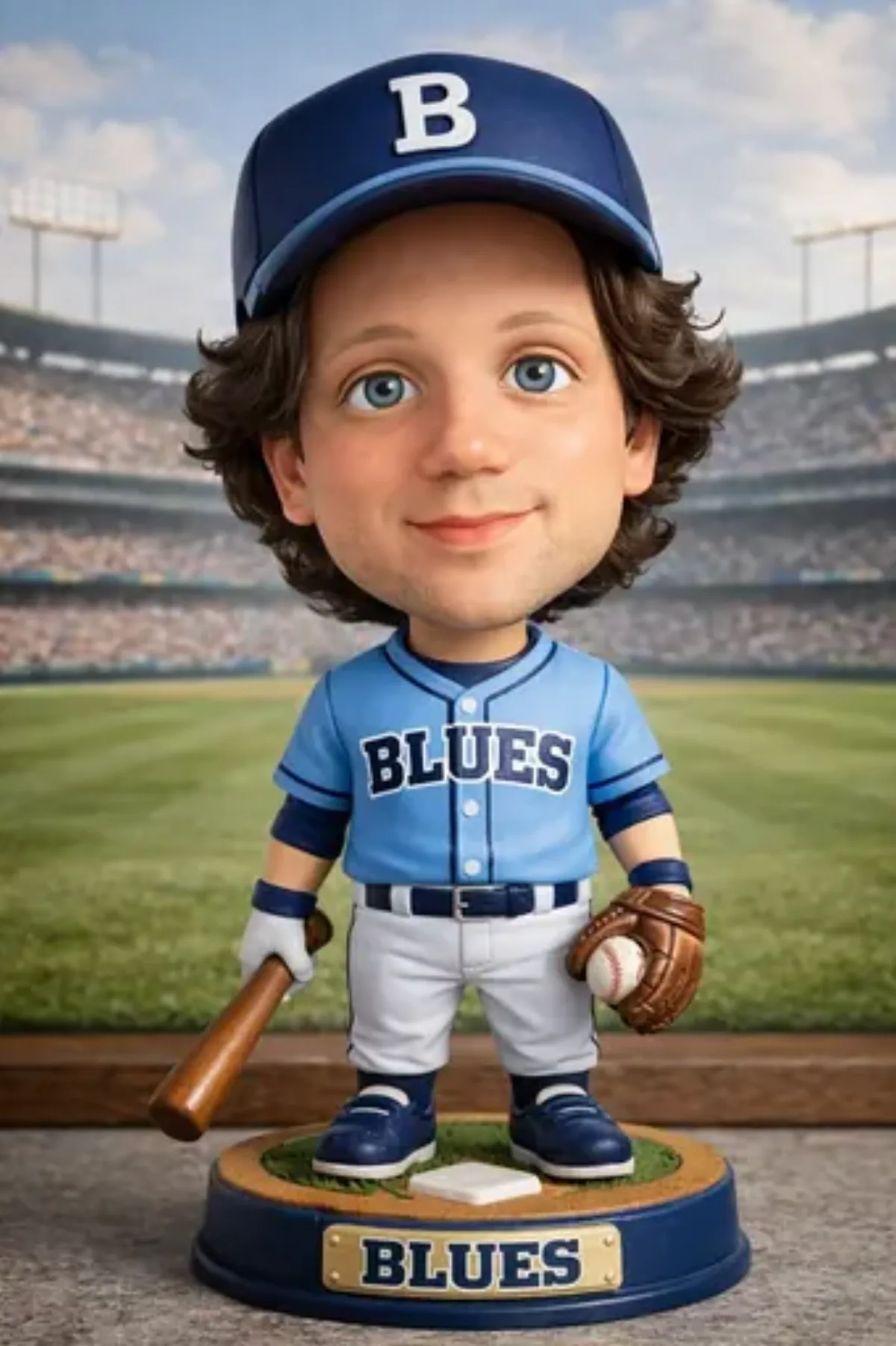 Classic Baseball Bobblehead Transformation (Signature)