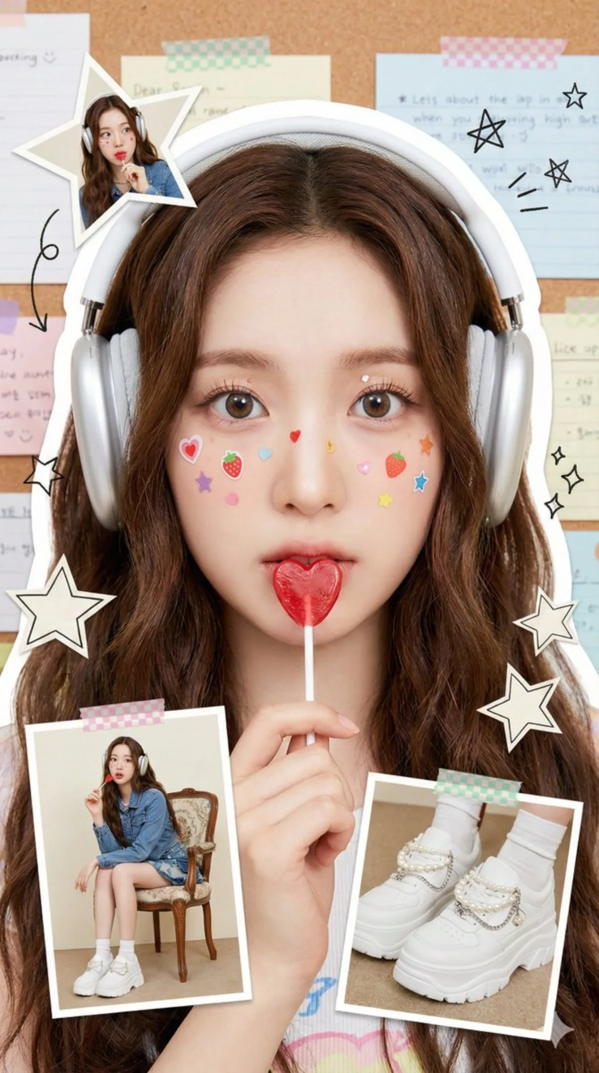 Youth Scrapbook Korean Fashion Girl - Editorial Style