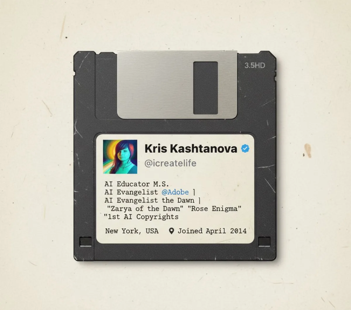 90S Floppy Disk X Account