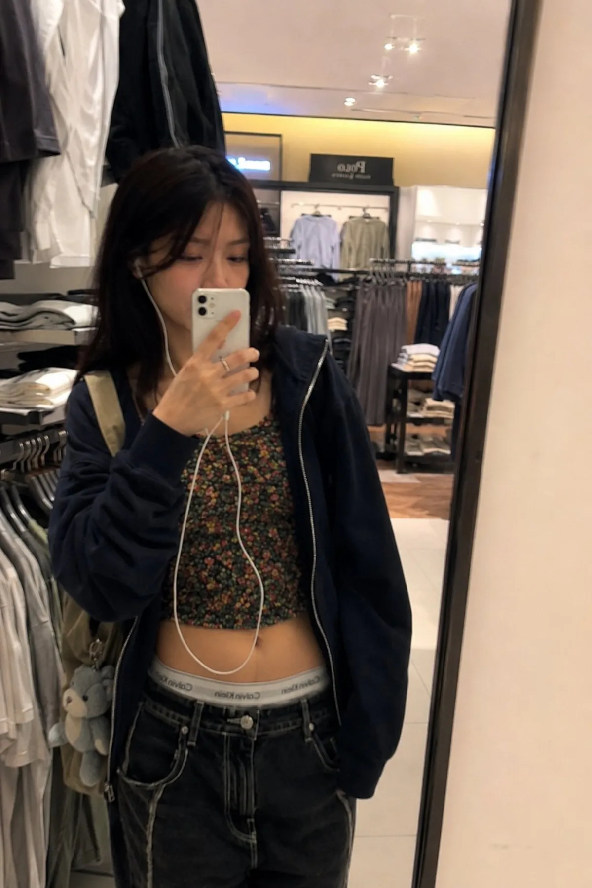 A Stylized Asian Girl Y2k Mall Snapshot