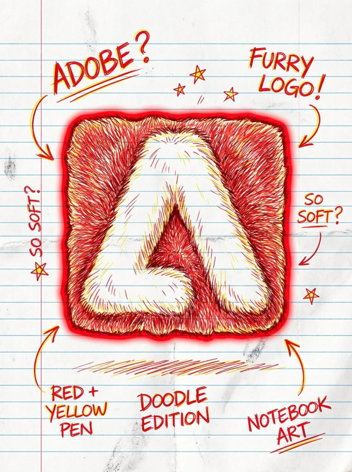 Hand-Drawn Portrait Graffiti Annotation Style - Studio-Grade Style