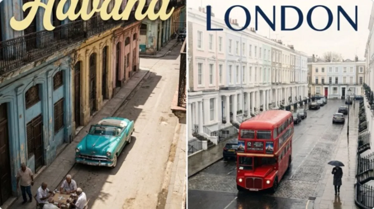 High-Angle Urban Photography Poster with Typography - Crafted Style