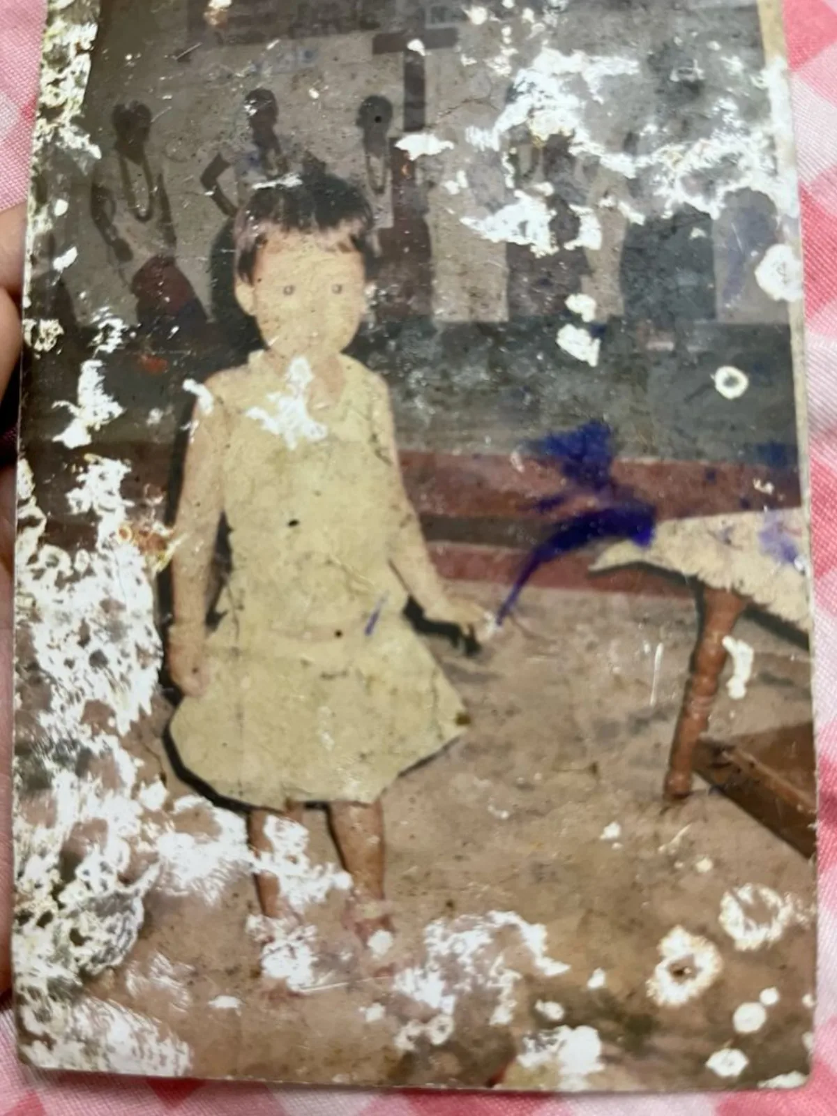 Modern Vintage Photo Restoration of East Asian Girl