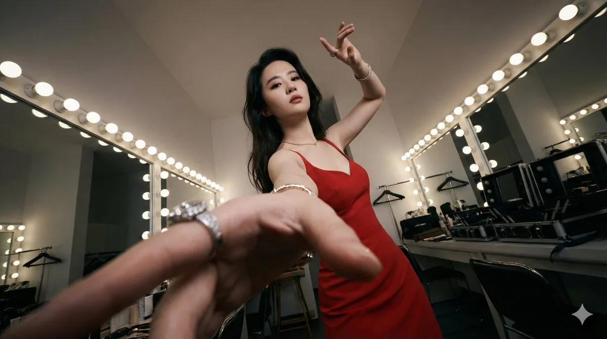 Curated Ultra Wide-Angle Fashion Power Pose