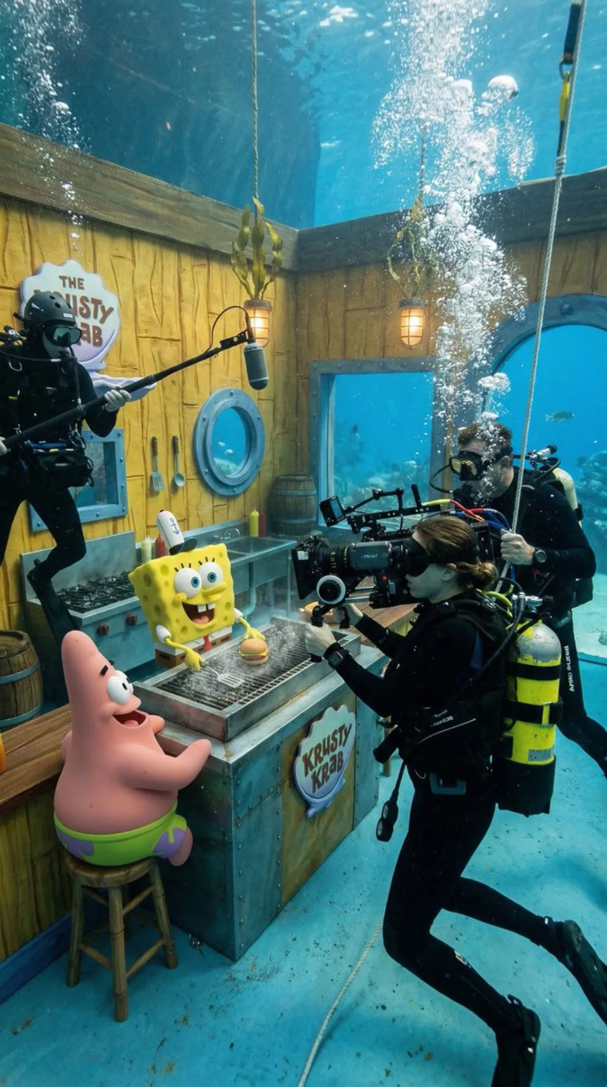水下片场：海绵宝宝的蟹堡王