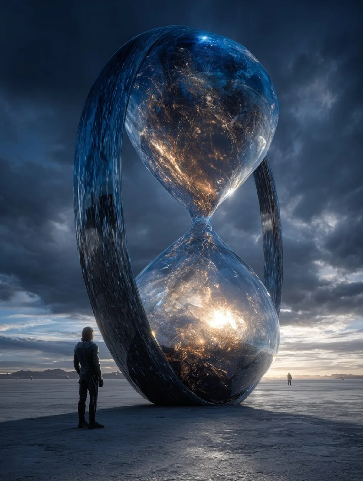 Curated Cosmic Hourglass Night Gaze
