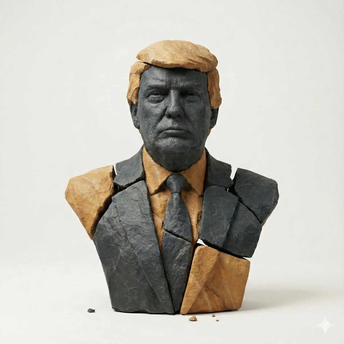工作室级风超现实石块碎片主题的3D高细节艺术