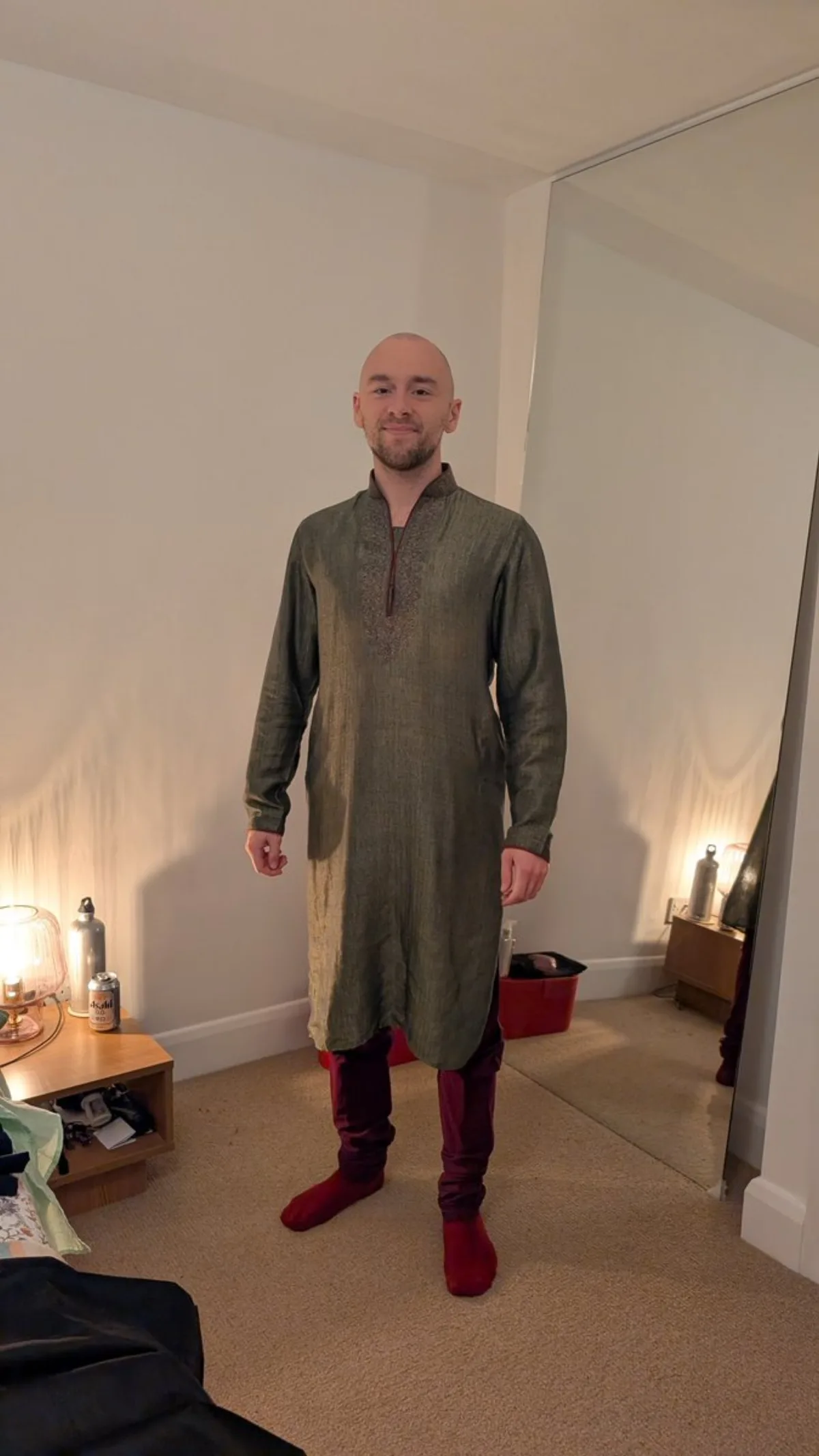 Visualize what this outfit will look like at a wedding: A Modern Take