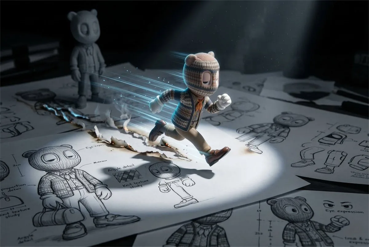 Cinematic Macro Toy Photography: Character Sprinting: A Stylized Take