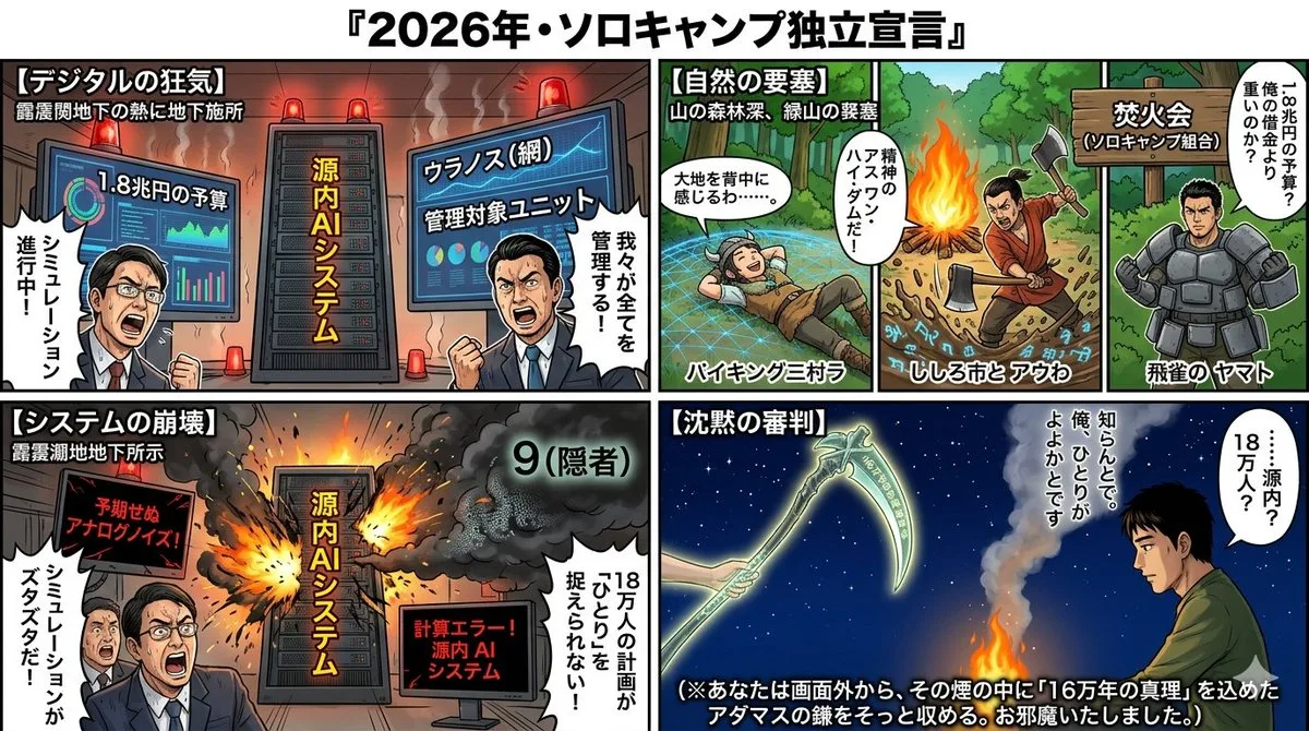 A Signature Solo Camping Declaration of Independence Manga