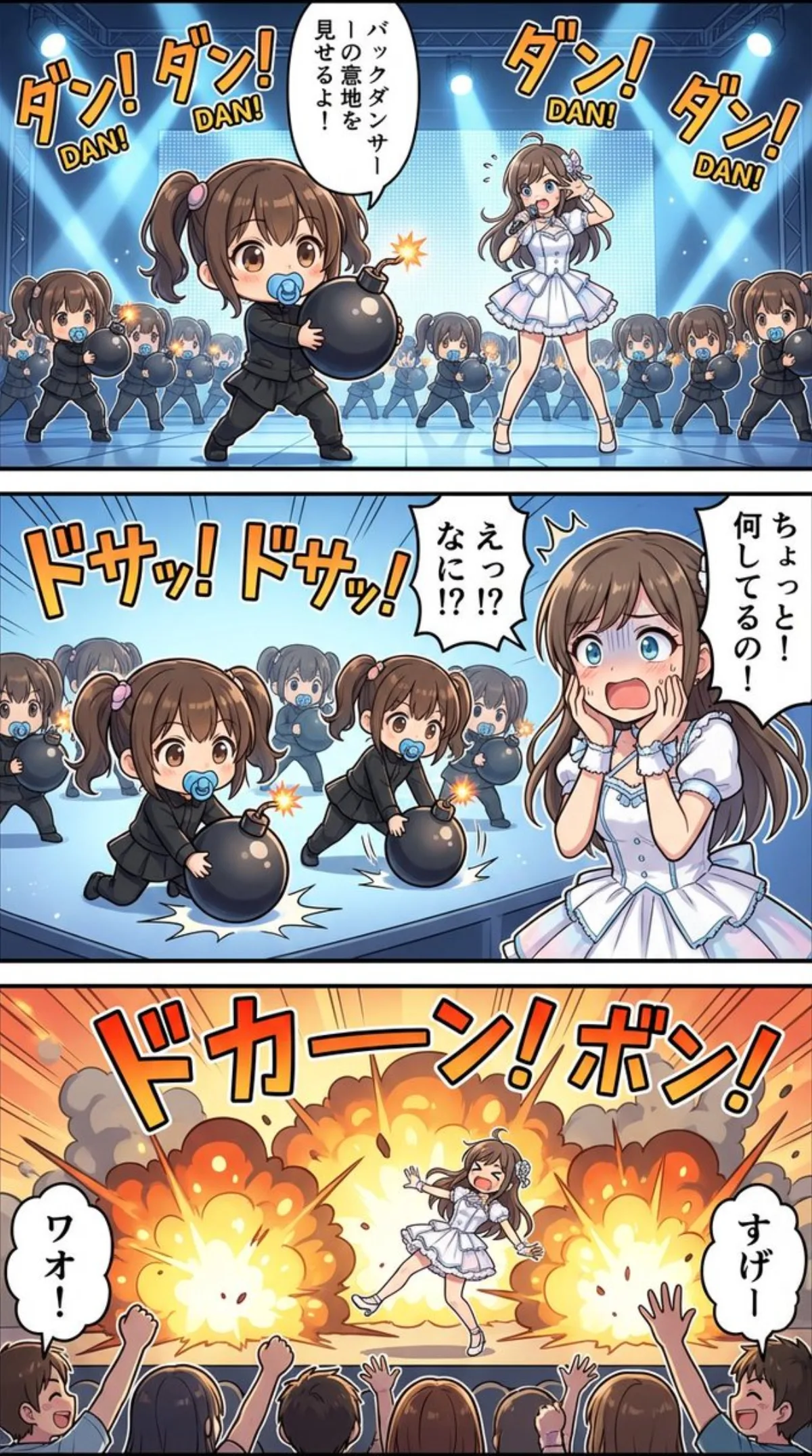 高细节三格漫画布局
