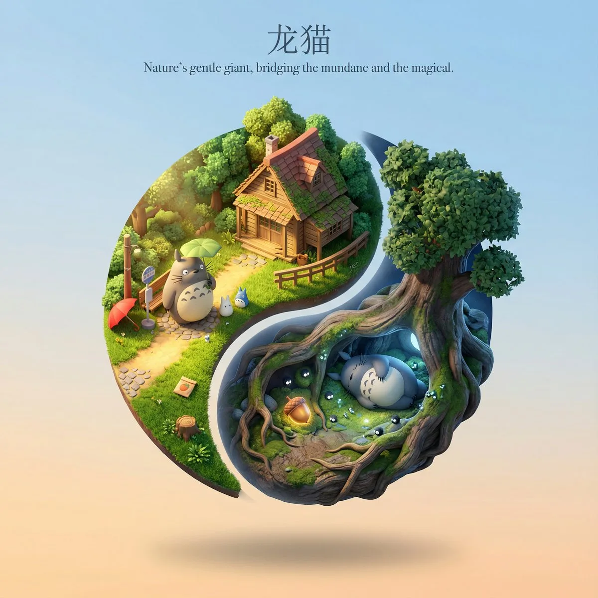 双域阴阳立体模型