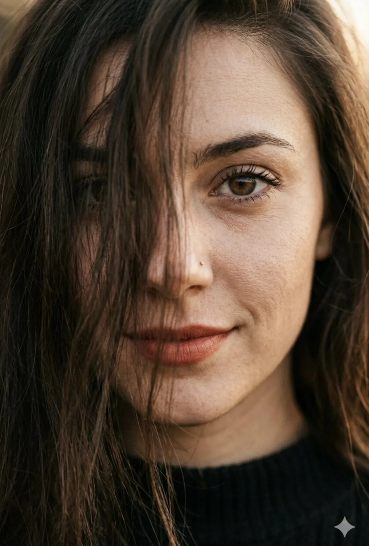 Ultra-Close-Up Macro Portrait of a Woman: A Studio-Grade Take