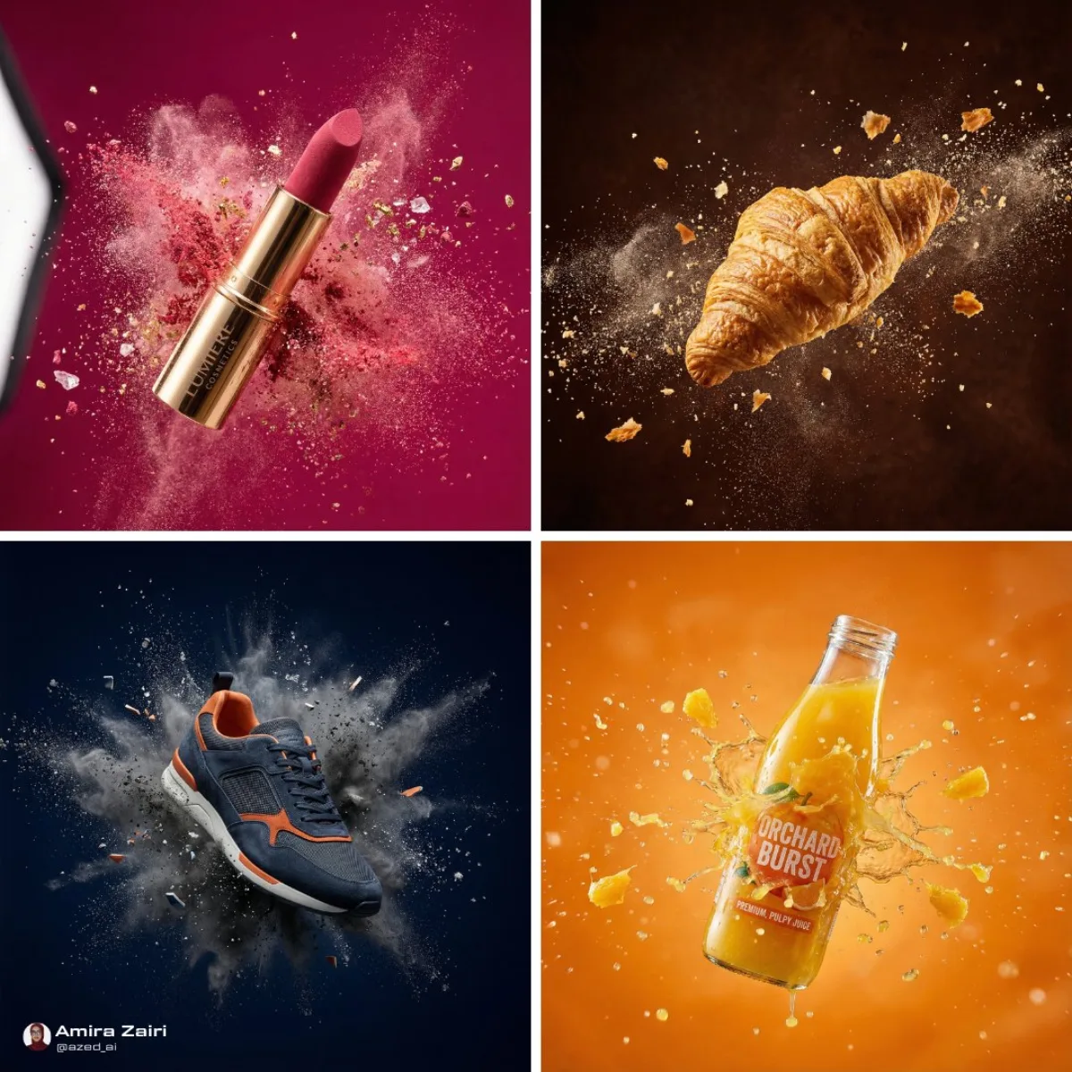 Cinematic Explosion Product Shot