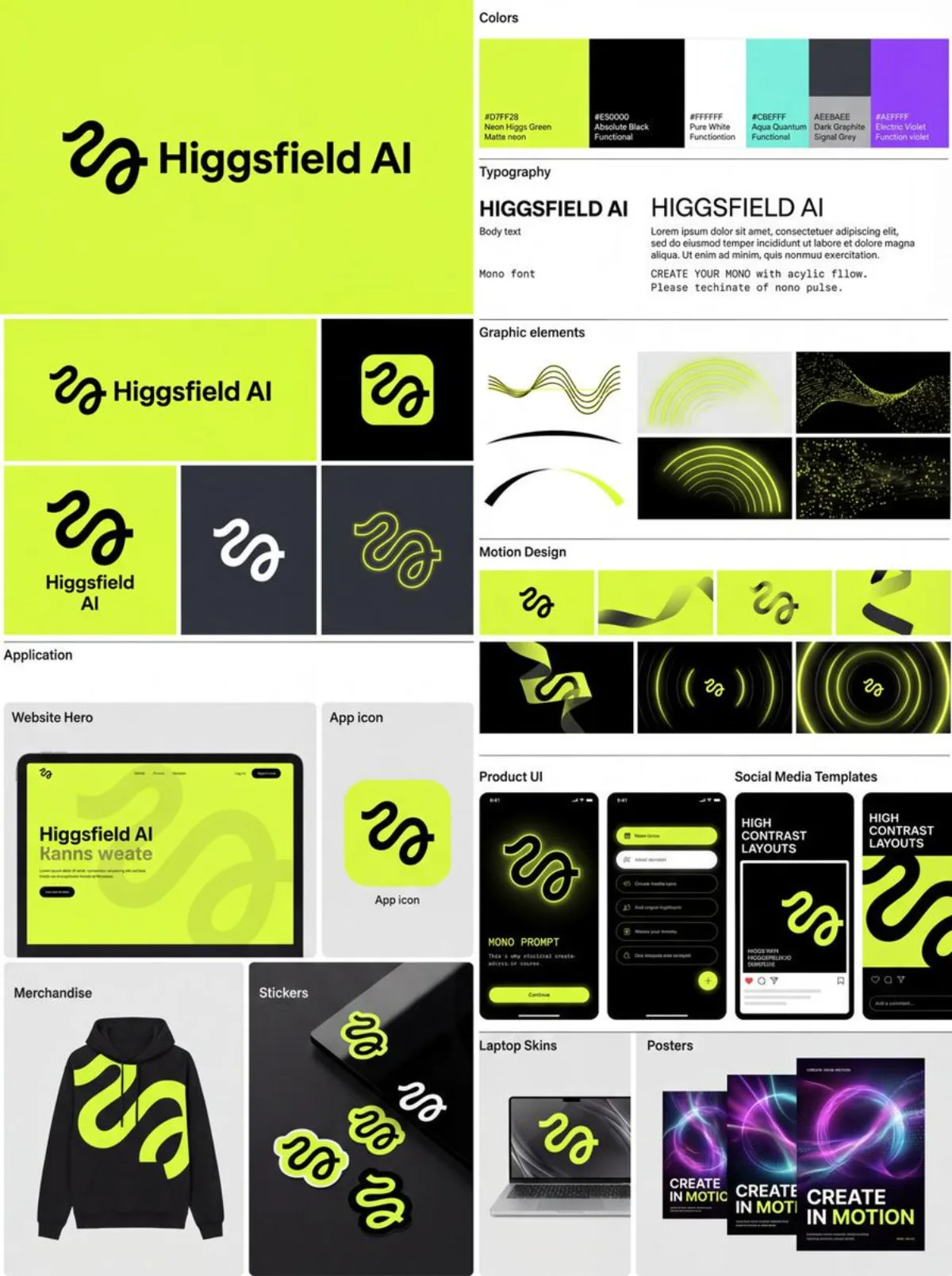 Higgsfield AI 品牌识别系统