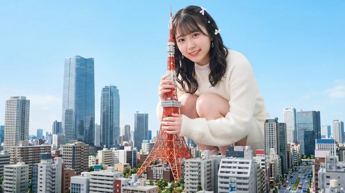 Giant with Tokyo Tower