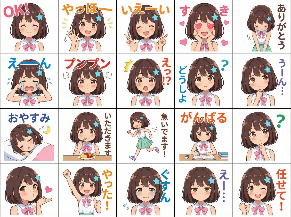 A Premium Messenger sticker set based on attached person
