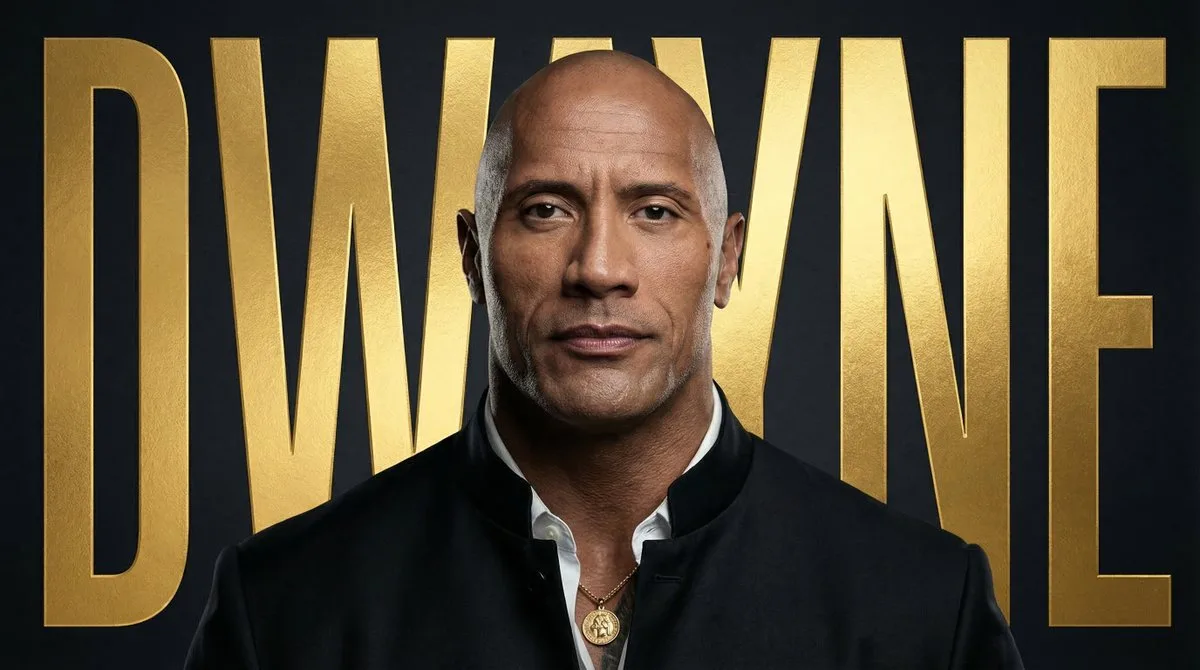 Cinematic Portrait Poster with Gold Typography: A Refined Take