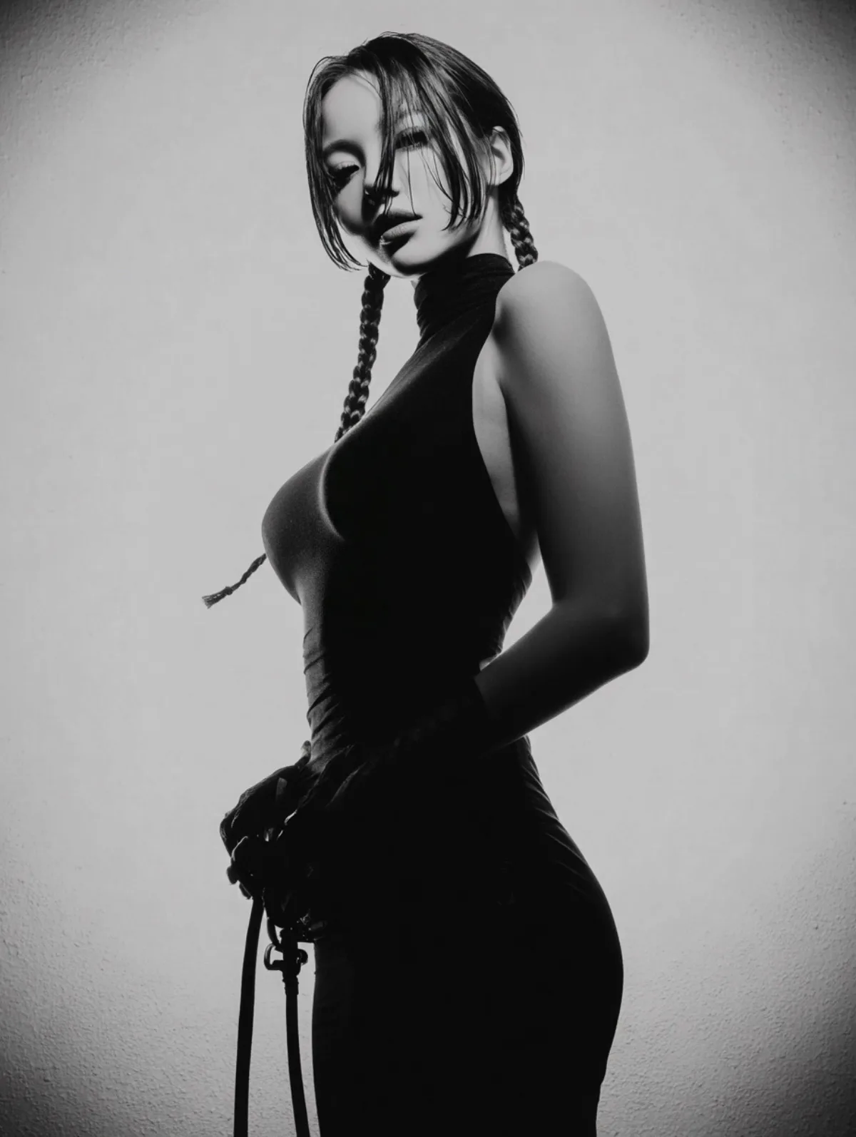 A Curated Black and White Portrait Photography