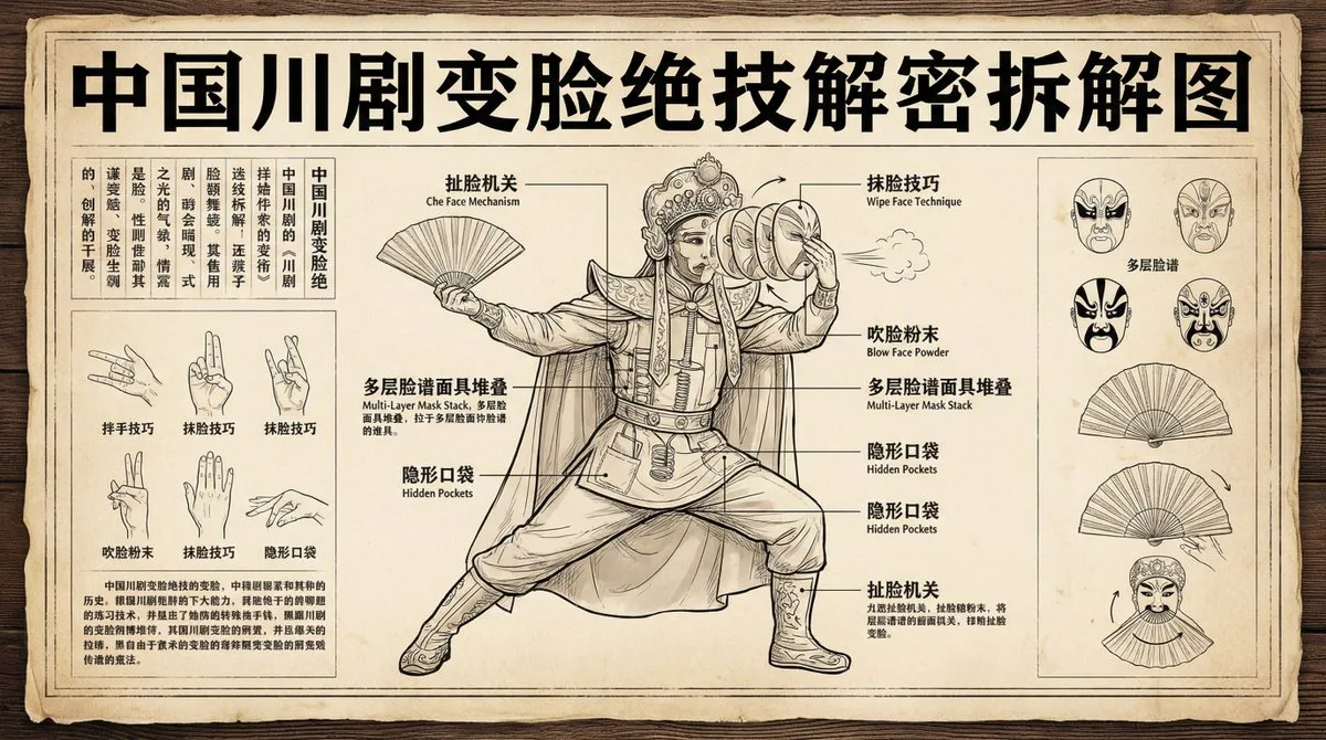 川剧变脸解析图