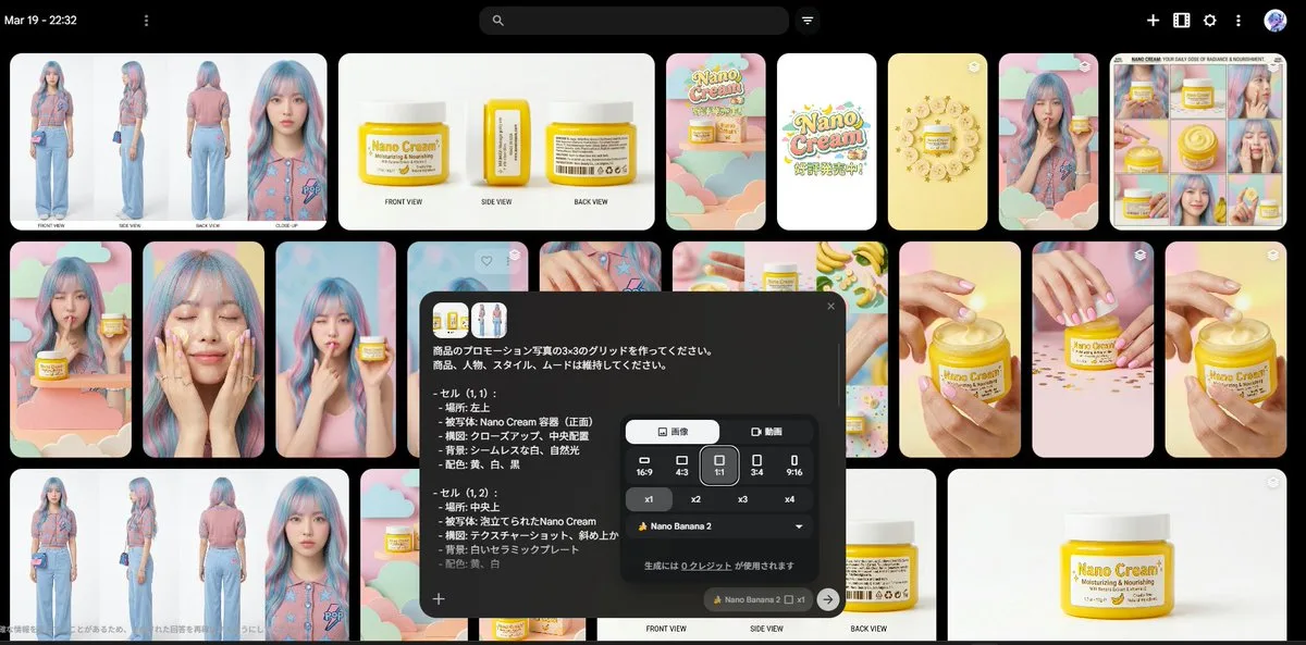 3x3 产品推广网格（主图风格）