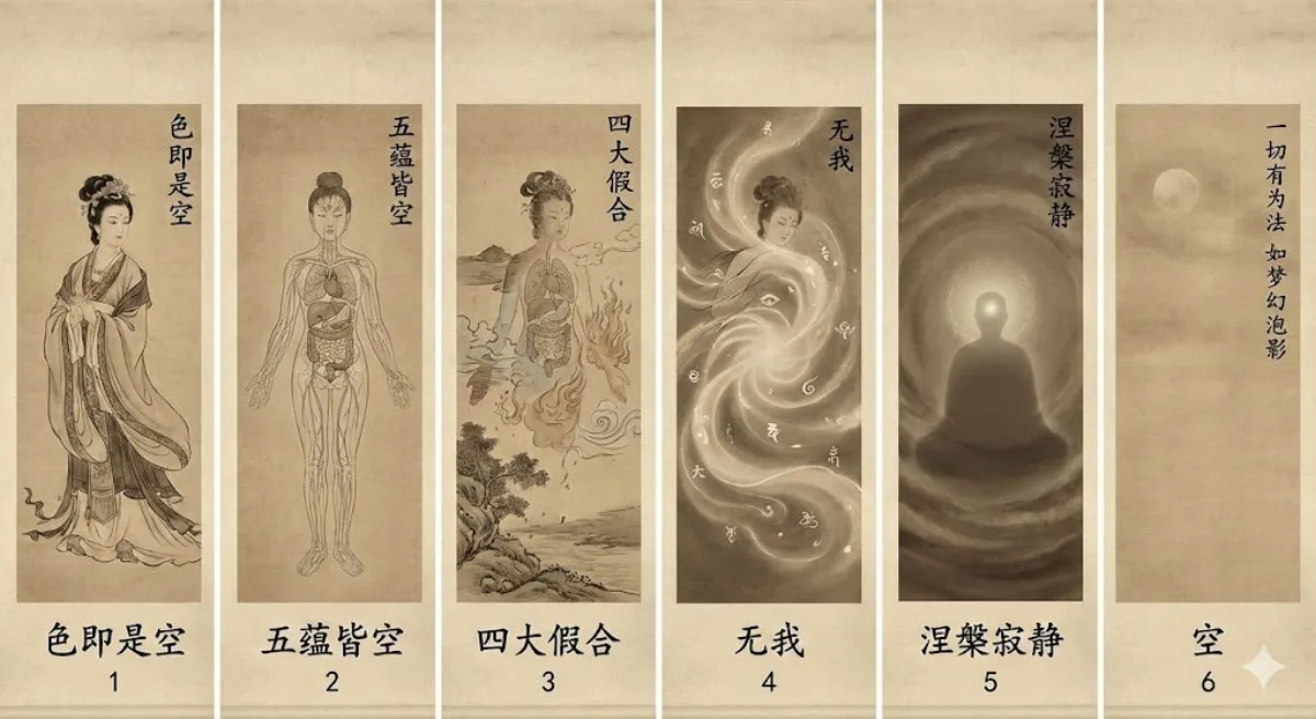 From beauty to emptiness in Buddhist stages - Stylized Style