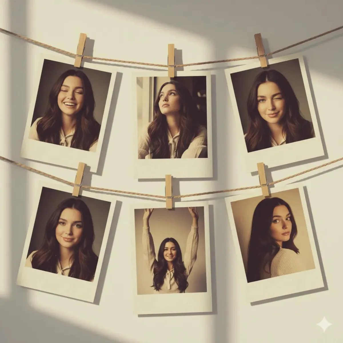 6 Vintage Polaroid Photos