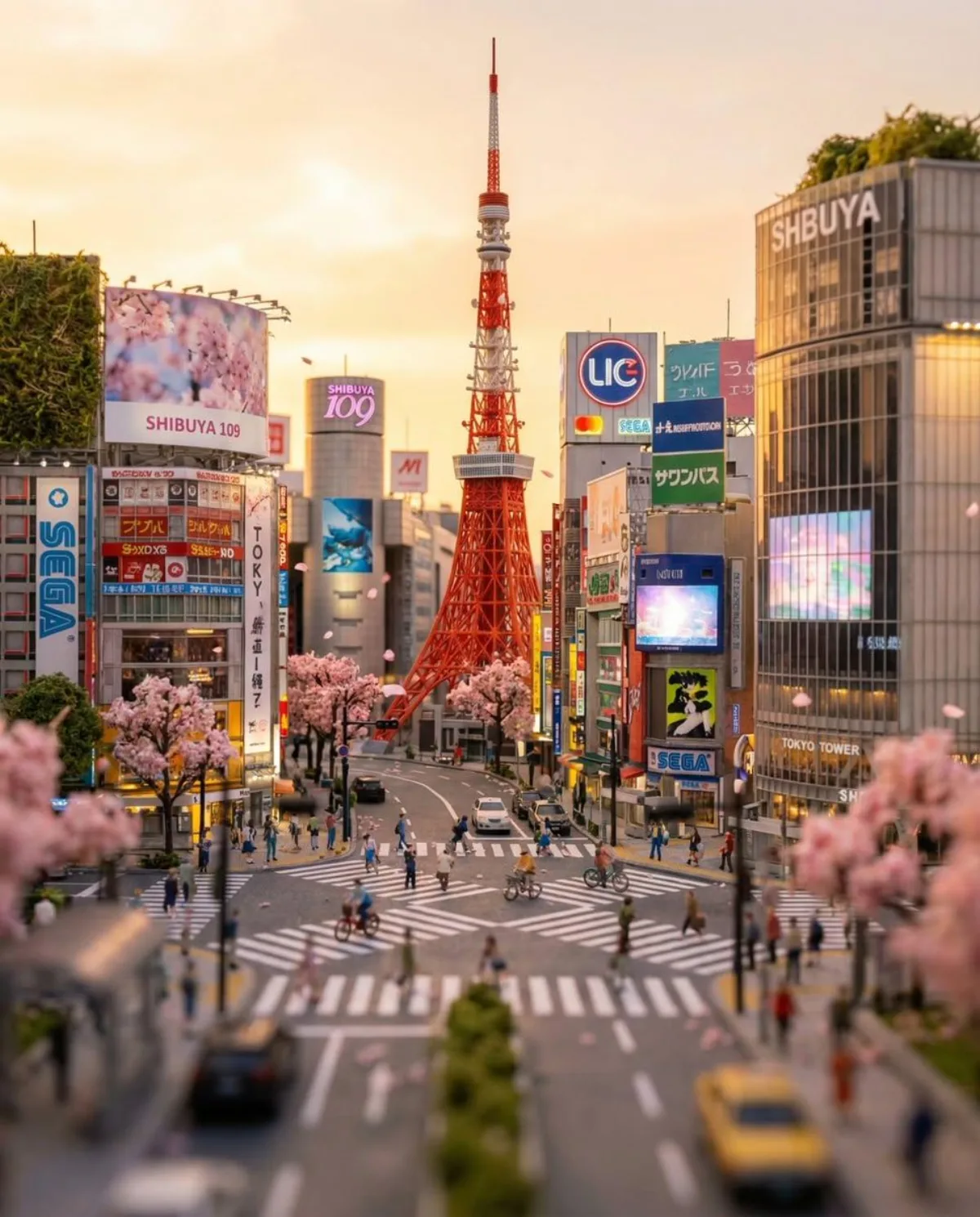 Tokyo Diorama Sunset