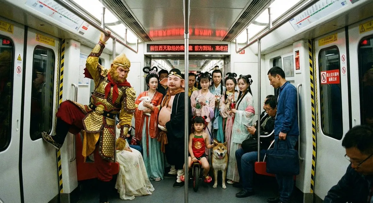 Refined Journey to the West Characters on the Subway