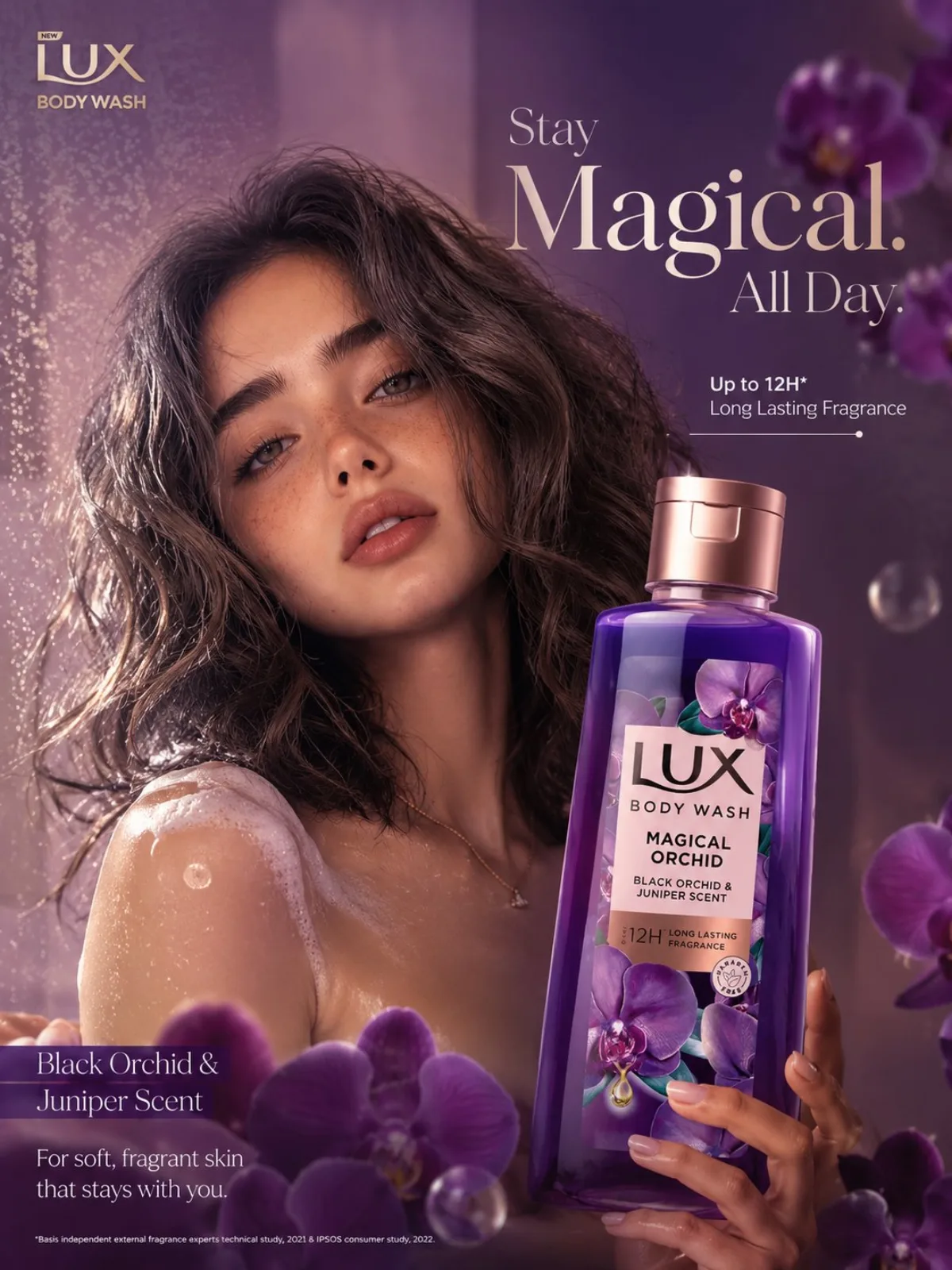 Refined Ultra Luxury Purple Orchid Body Wash Ad