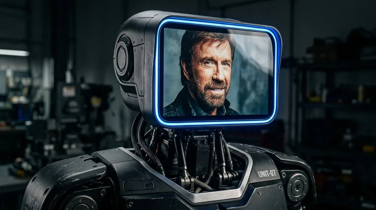 Hyper-realistic Robot with LCD Face (Hero)
