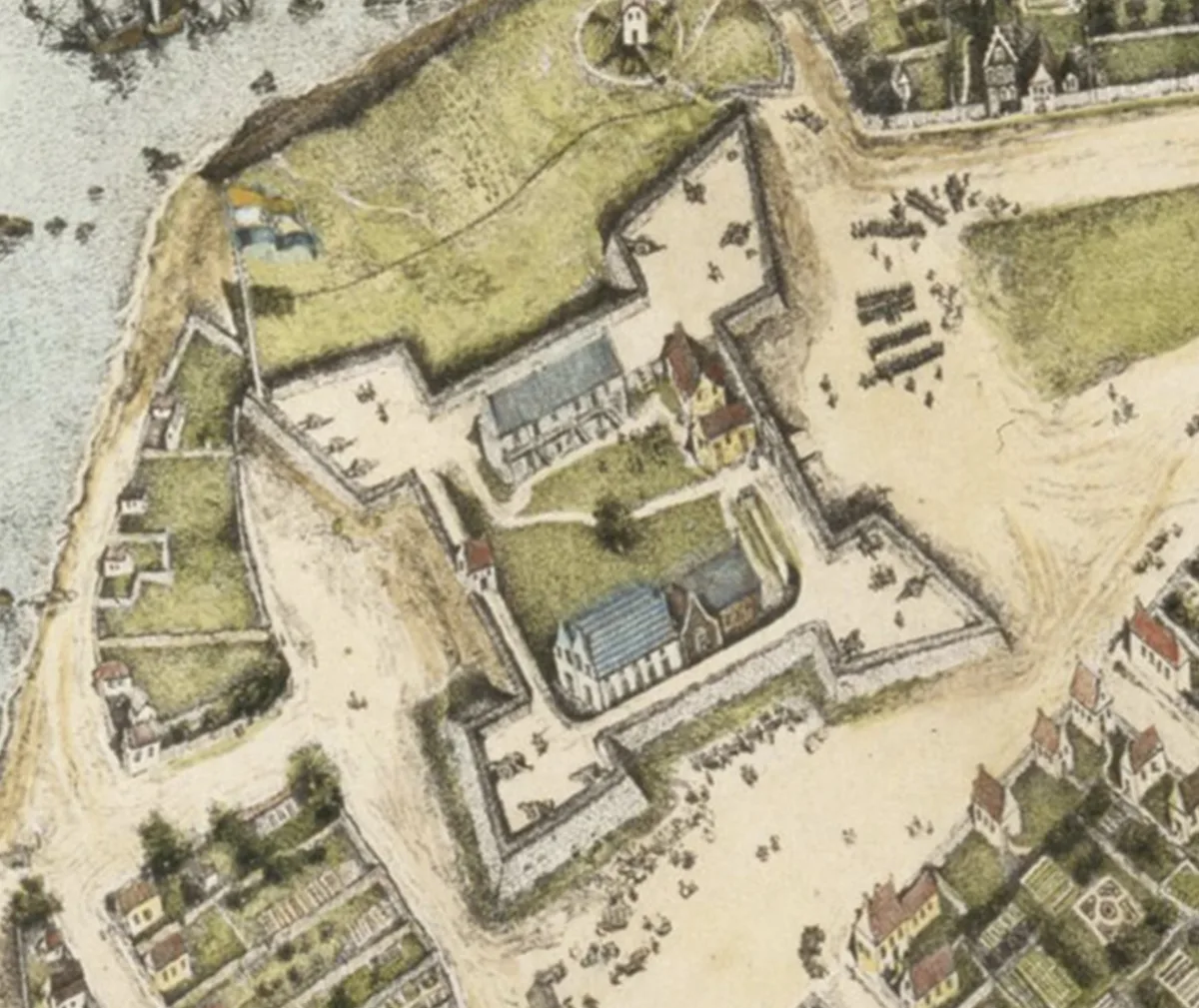 A Signature Ancient Map → Historical Scene Photo