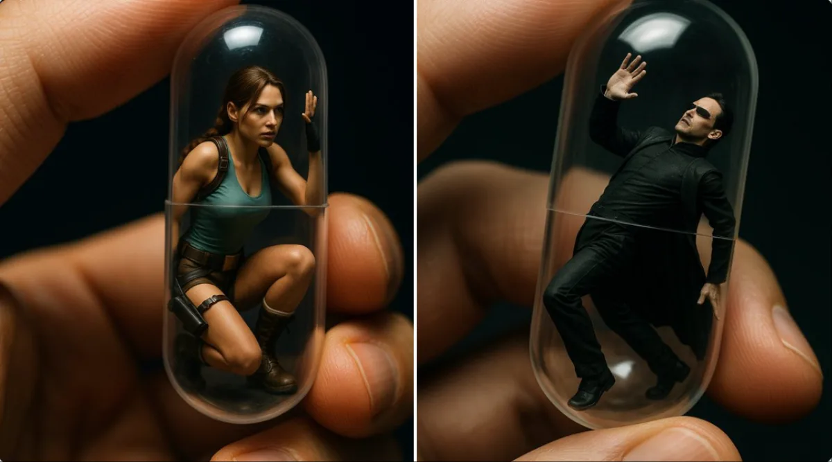 A Premium Mini Transparent Capsules