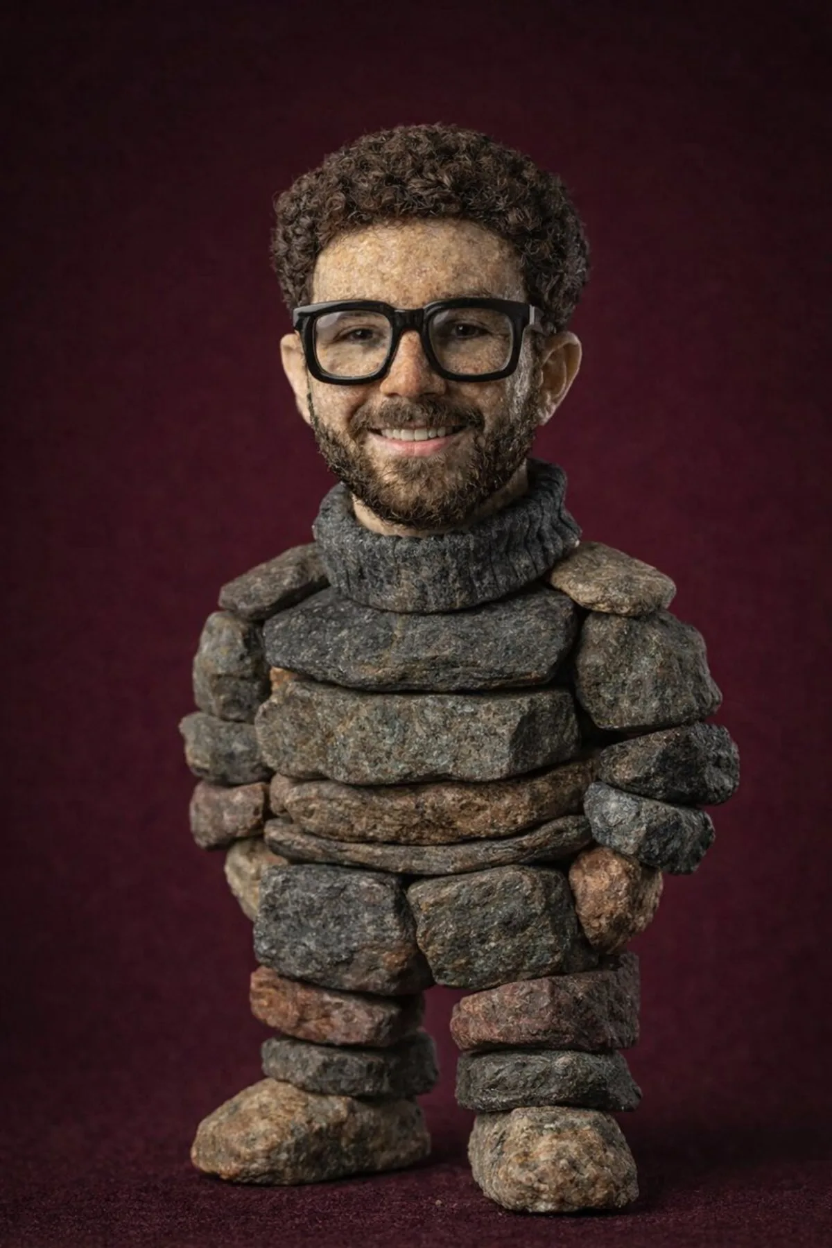 Handcrafted Stone Figurine from Silhouette (Refined)