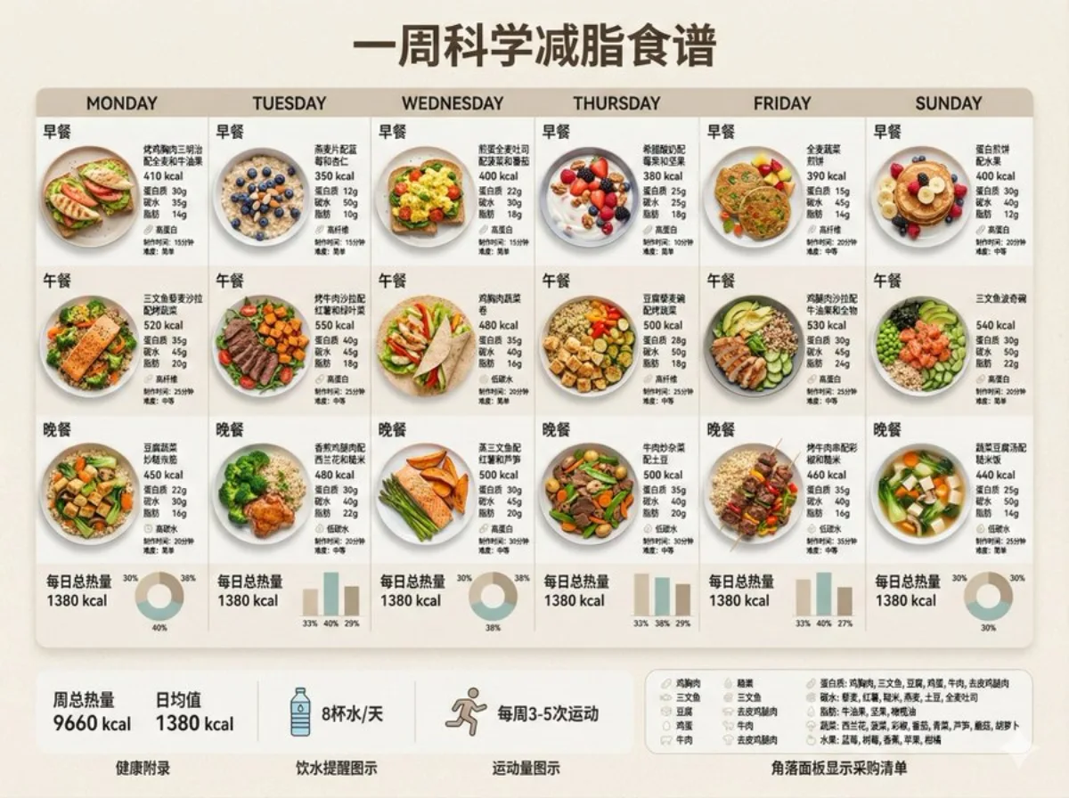 精选视角下的减脂食谱