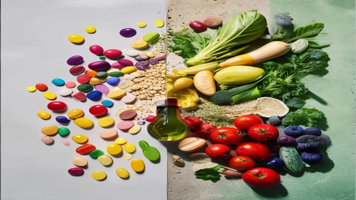 Balanced Nutrition Flat Lay Split