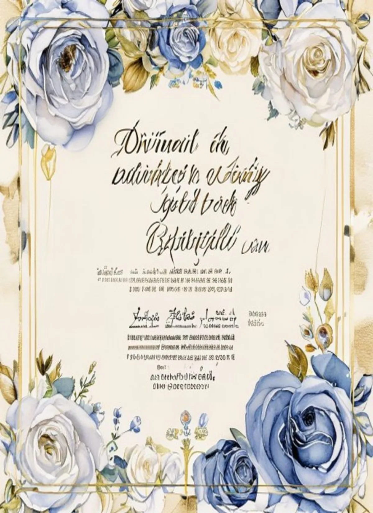 Elegant Wedding Invitation Card